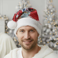 Funny Santa Riding Shark Christmas Santa Hat Polynesian Tribal Christmas Spirit LT9 - Polynesian Pride