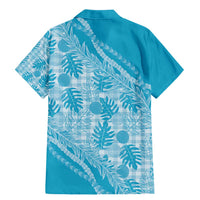 Hawaii Breadfruit Palaka Family Matching Mermaid Dress and Hawaiian Shirt Polu Maile Lei - Polynesian Pride