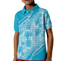 Hawaii Breadfruit Palaka Kid Polo Shirt Polu Maile Lei - Polynesian Pride