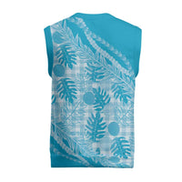 Hawaii Breadfruit Palaka Christmas Knitted V-Neck Vest Polu Maile Lei - Polynesian Pride