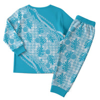 Hawaii Breadfruit Palaka Christmas Pajama Set Polu Maile Lei - Polynesian Pride