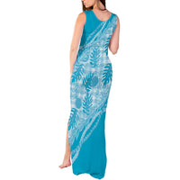 Hawaii Breadfruit Palaka Tank Maxi Dress Polu Maile Lei LT9 - Polynesian Pride