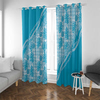 Hawaii Breadfruit Palaka Window Curtain Polu Maile Lei - Polynesian Pride