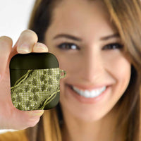 Hawaii Breadfruit Palaka AirPods Case Omaomao Maile Lei - Polynesian Pride