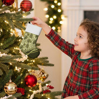 Hawaii Breadfruit Palaka Christmas Stocking Omaomao Maile Lei - Polynesian Pride