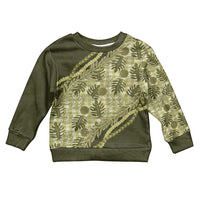 Hawaii Breadfruit Palaka Kid Ugly Christmas Sweater Omaomao Maile Lei - Polynesian Pride