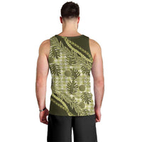 Hawaii Breadfruit Palaka Men Tank Top Omaomao Maile Lei - Polynesian Pride