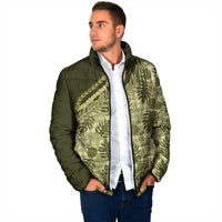 Hawaii Breadfruit Palaka Padded Jacket Omaomao Maile Lei - Polynesian Pride