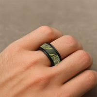 Hawaii Breadfruit Palaka Spinner Ring Omaomao Maile Lei LT9 - Polynesian Pride