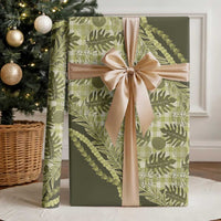 Hawaii Breadfruit Palaka Wrapping Paper Omaomao Maile Lei - Polynesian Pride
