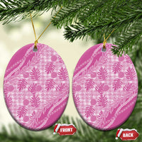 Hawaii Breadfruit Palaka Ceramic Ornament Omaomao Ulaula Maile Lei - Polynesian Pride