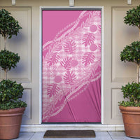 Hawaii Breadfruit Palaka Door Cover Omaomao Ulaula Maile Lei - Polynesian Pride