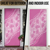 Hawaii Breadfruit Palaka Door Cover Omaomao Ulaula Maile Lei - Polynesian Pride