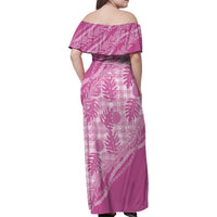 Hawaii Breadfruit Palaka Family Matching Off Shoulder Maxi Dress and Hawaiian Shirt Omaomao Ulaula Maile Lei LT9 - Polynesian Pride