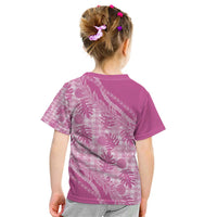 Hawaii Breadfruit Palaka Kid T Shirt Omaomao Ulaula Maile Lei - Polynesian Pride