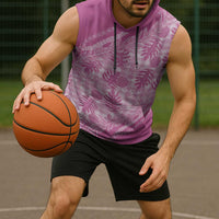 Hawaii Breadfruit Palaka Sleeveless Hoodie Omaomao Ulaula Maile Lei - Polynesian Pride