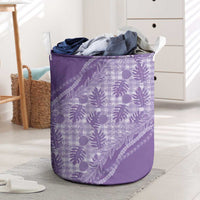 Hawaii Breadfruit Palaka Laundry Basket Poni Maile Lei - Polynesian Pride