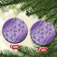 Hawaii Breadfruit Palaka Ceramic Ornament Poni Maile Lei - Polynesian Pride