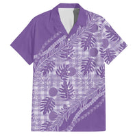 Hawaii Breadfruit Palaka Family Matching Long Sleeve Bodycon Dress and Hawaiian Shirt Poni Maile Lei - Polynesian Pride