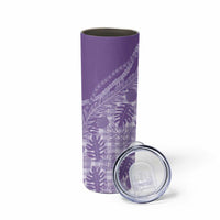 Hawaii Breadfruit Palaka Skinny Tumbler Poni Maile Lei - Polynesian Pride