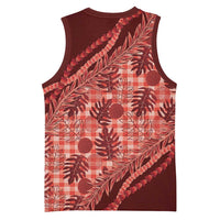 Hawaii Breadfruit Palaka Basketball Jersey Ulaula Maile Lei - Polynesian Pride