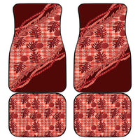 Hawaii Breadfruit Palaka Car Mats Ulaula Maile Lei - Polynesian Pride