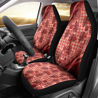 Hawaii Breadfruit Palaka Car Seat Cover Ulaula Maile Lei - Polynesian Pride