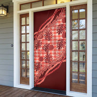 Hawaii Breadfruit Palaka Door Cover Ulaula Maile Lei - Polynesian Pride