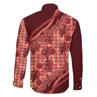 Hawaii Breadfruit Palaka Family Matching Short Sleeve Bodycon Dress and Hawaiian Shirt Ulaula Maile Lei - Polynesian Pride