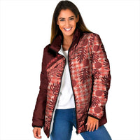 Hawaii Breadfruit Palaka Padded Jacket Ulaula Maile Lei - Polynesian Pride