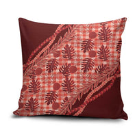 Hawaii Breadfruit Palaka Pillow Cover Ulaula Maile Lei - Polynesian Pride