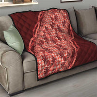 Hawaii Breadfruit Palaka Quilt Ulaula Maile Lei - Polynesian Pride