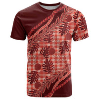 Hawaii Breadfruit Palaka T Shirt Ulaula Maile Lei - Polynesian Pride