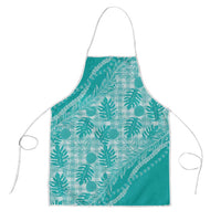 Hawaii Breadfruit Palaka Apron Polu Opal Maile Lei - Polynesian Pride