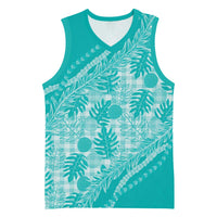 Hawaii Breadfruit Palaka Basketball Jersey Polu Opal Maile Lei - Polynesian Pride