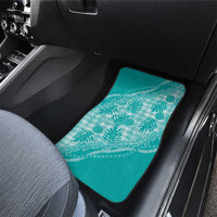 Hawaii Breadfruit Palaka Car Mats Polu Opal Maile Lei - Polynesian Pride