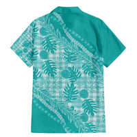 Hawaii Breadfruit Palaka Family Matching Mermaid Dress and Hawaiian Shirt Polu Opal Maile Lei LT9 - Polynesian Pride