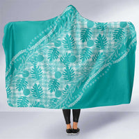 Hawaii Breadfruit Palaka Hooded Blanket Polu Opal Maile Lei - Polynesian Pride