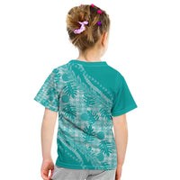 Hawaii Breadfruit Palaka Kid T Shirt Polu Opal Maile Lei - Polynesian Pride