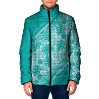 Hawaii Breadfruit Palaka Padded Jacket Polu Opal Maile Lei - Polynesian Pride
