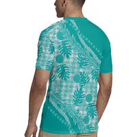 Hawaii Breadfruit Palaka Rugby Jersey Polu Opal Maile Lei - Polynesian Pride