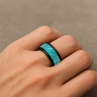 Hawaii Breadfruit Palaka Spinner Ring Polu Opal Maile Lei - Polynesian Pride