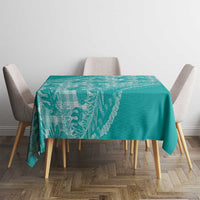 Hawaii Breadfruit Palaka Tablecloth Polu Opal Maile Lei - Polynesian Pride