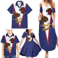 American Samoa Heart Tribal Personalized Family Matching Summer Maxi Dress and Hawaiian Shirt Polynesian Patterns LT9 - Polynesian Pride