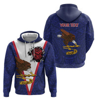 American Samoa Heart Tribal Personalized Hoodie Polynesian Patterns LT9 - Polynesian Pride