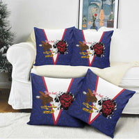 American Samoa Heart Tribal Personalized Pillow Cover Polynesian Patterns
