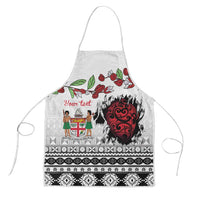 Fiji Heart Tribal Personalised Apron Polynesian Patterns