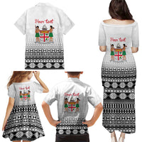 Fiji Heart Tribal Personalised Family Matching Puletasi and Hawaiian Shirt Polynesian Patterns LT9 - Polynesian Pride