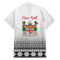 Fiji Heart Tribal Personalised Hawaiian Shirt Polynesian Patterns
