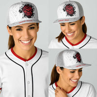 New Zealand Maori Heart Tribal Personalised Baseball Net Cap Polynesian Patterns